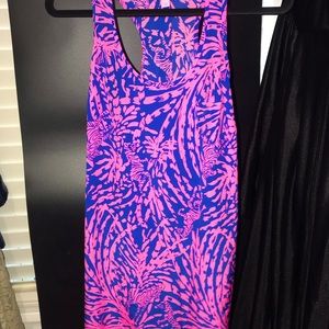 Lilly Pulitzer Zebra Botanical Mini Shift Dress S